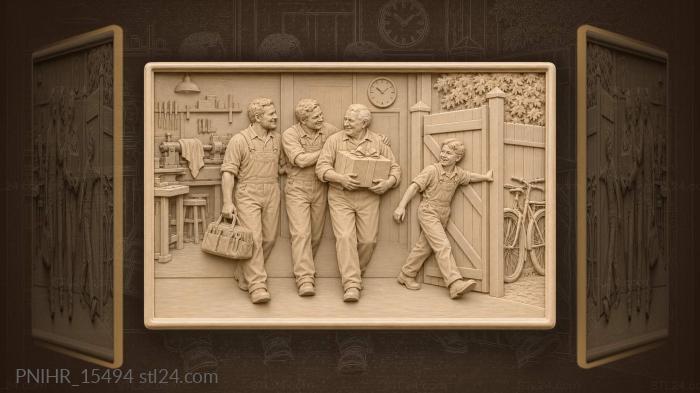 Workshop farewell warm sendoff scene 3d STL model