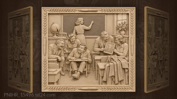 School reunion nostalgic memories gathered 3d STL model