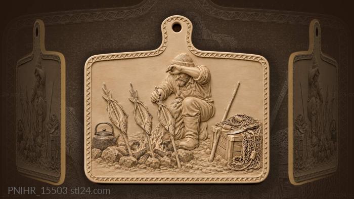 Fishing on the siberian shore 3d STL model