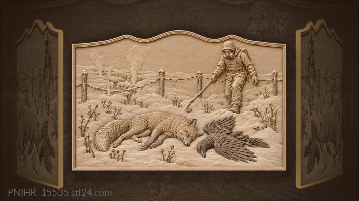 Snow covers the valley of death 3d STL model