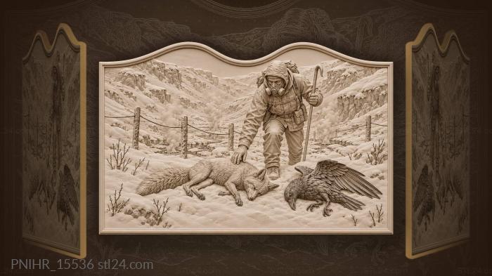 Valley of death disappears beneath snow 3d STL model