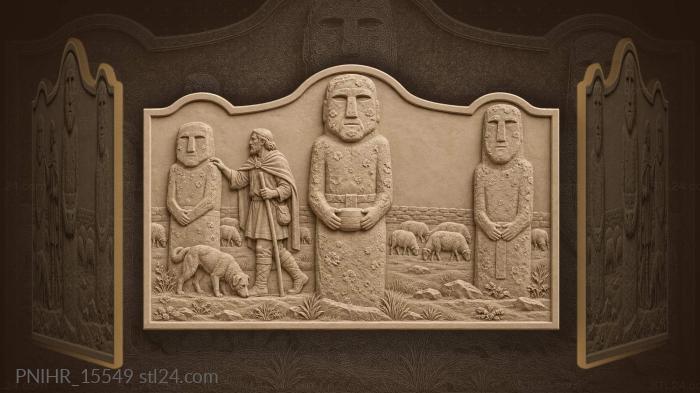 Shepherd greets sentinels while dog searches 3d STL model