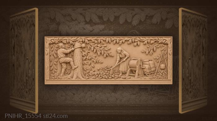 Cone gatherers strike the cedar at dawn 3d STL model