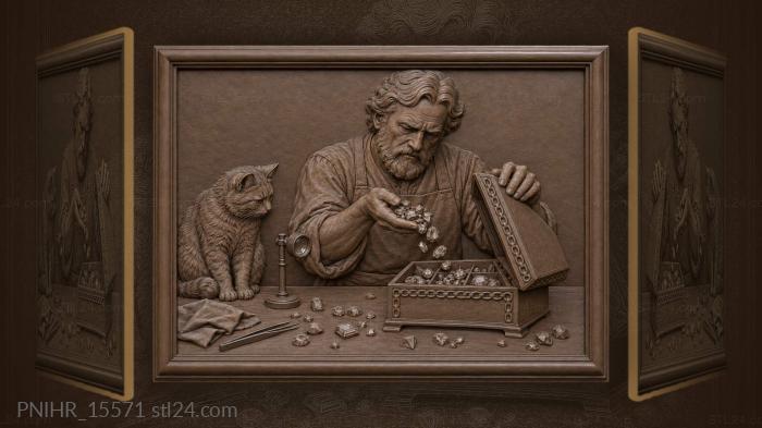 Pouring gems back into the casket 3d STL model
