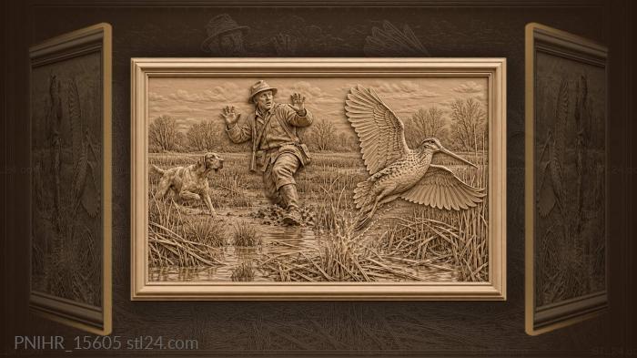 Snipe burst hunter surprised marsh 3d STL model