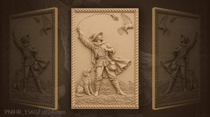 Falconer swinging lure calling bird 3d STL model
