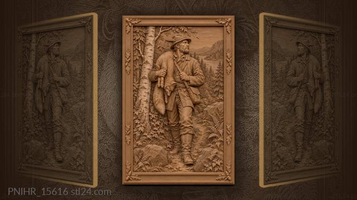 Fox slung over a shoulder on the trail 3d STL model