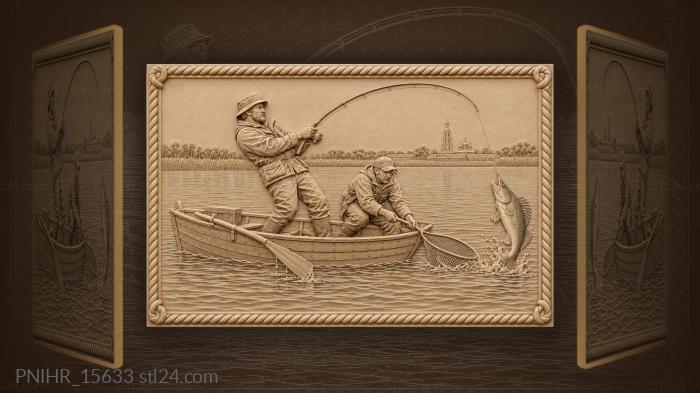 Fisherman’s catch at misty dawn 3d STL model