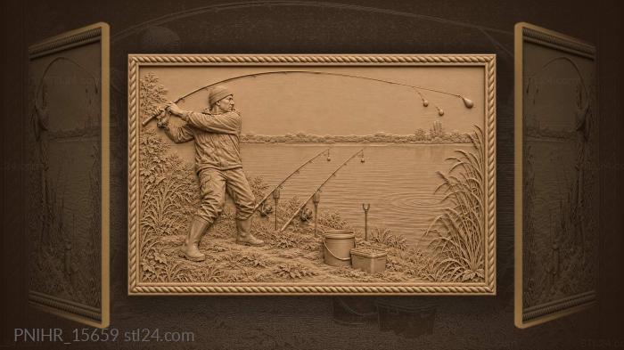 Night bream fishing preparation stillness 3d STL model