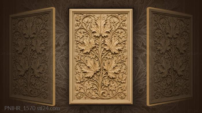 Maple leaves and winding vines 3d STL model