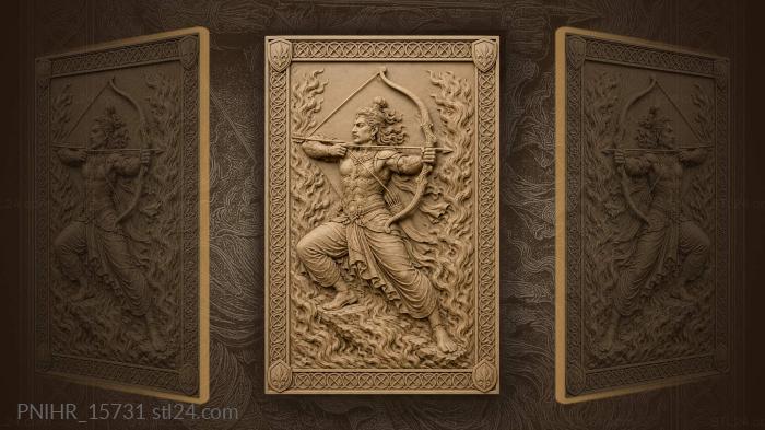 Bowman between rising flames 3d STL model