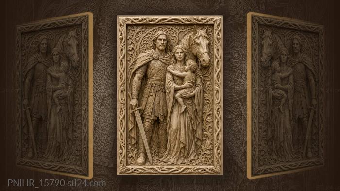 Warriors protection family tenderness strength 3d STL model