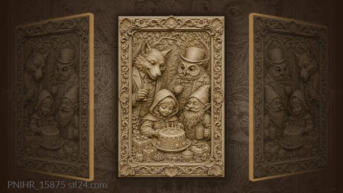 Fairytale birthday party with friends 3d STL model