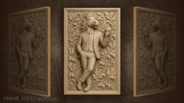 Dapper horse with playful charm 3d STL model