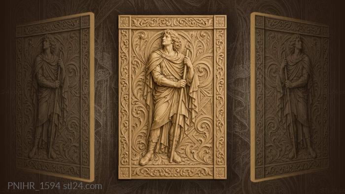 Mystic with swirling leafy patterns 3d STL model