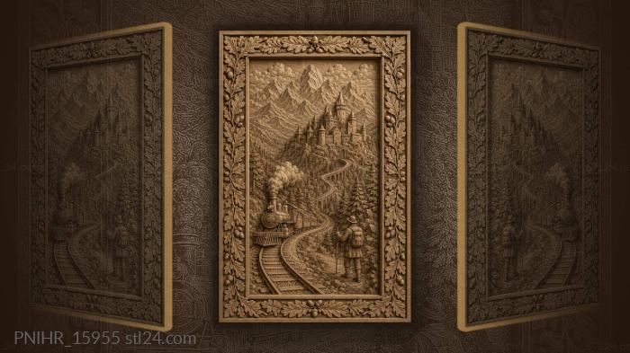 Castle on the distant railway 3d STL model