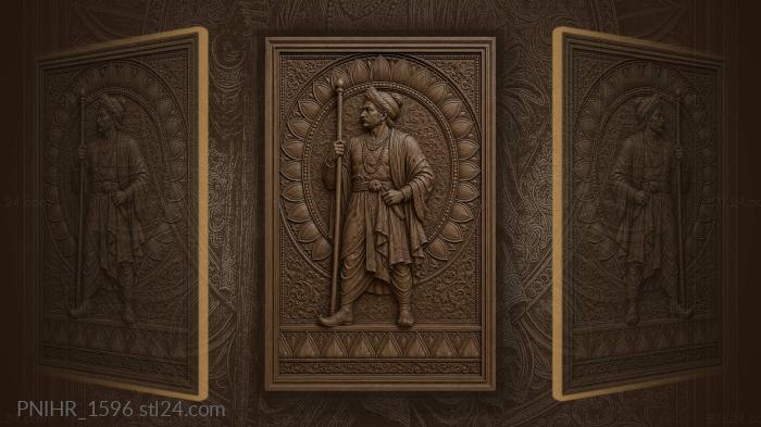 Staff bearer inside a ring of petals 3d STL model