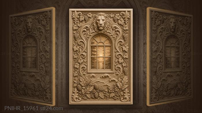 Warm light through old window 3d STL model