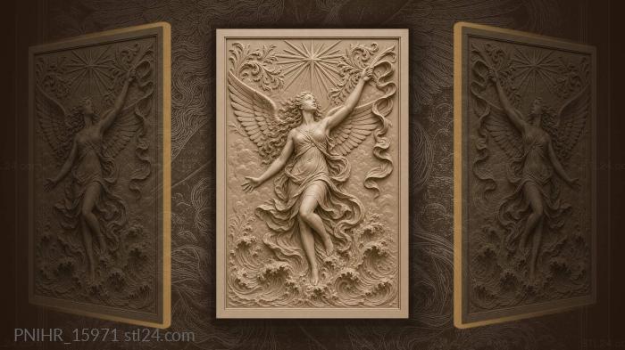 Winged woman from ocean depths 3d STL model