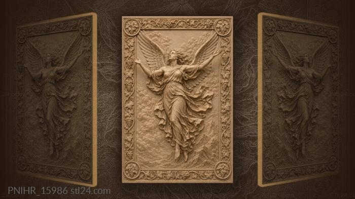 Winged beauty among grapevines 3d STL model