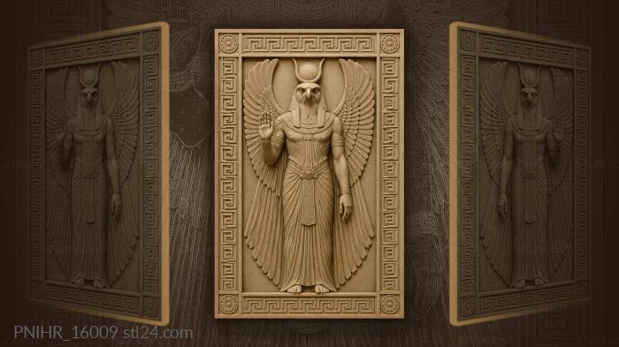 Falcon headed winged deity power 3d STL model