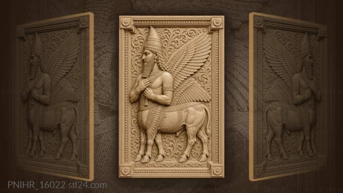 Mythical bull creature with wings 3d STL model