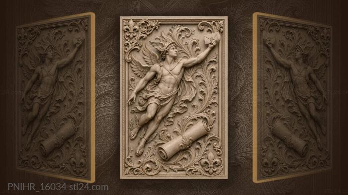 Winged messenger with important news 3d STL model