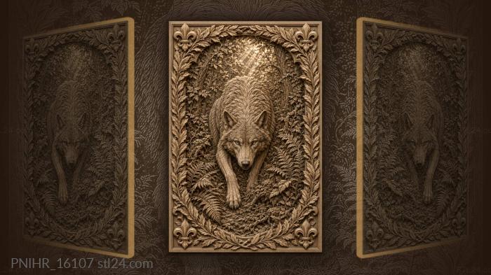 Predator in ferns under dappled light 3d STL model