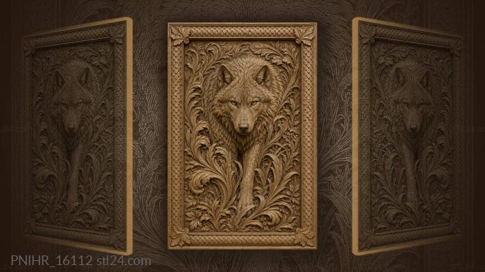 Beast hiding among tall swirling grasses 3d STL model