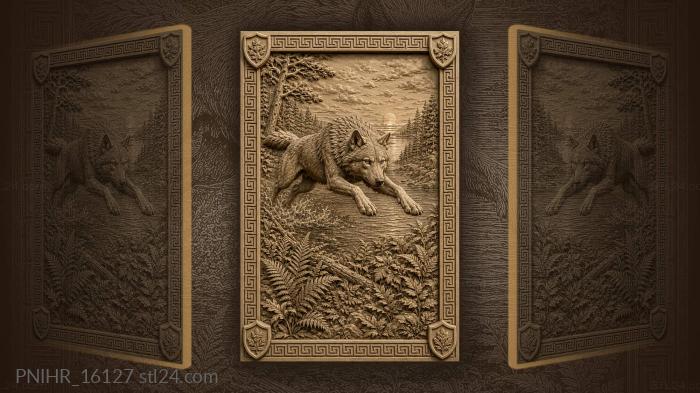 Leap over water against the sunset 3d STL model