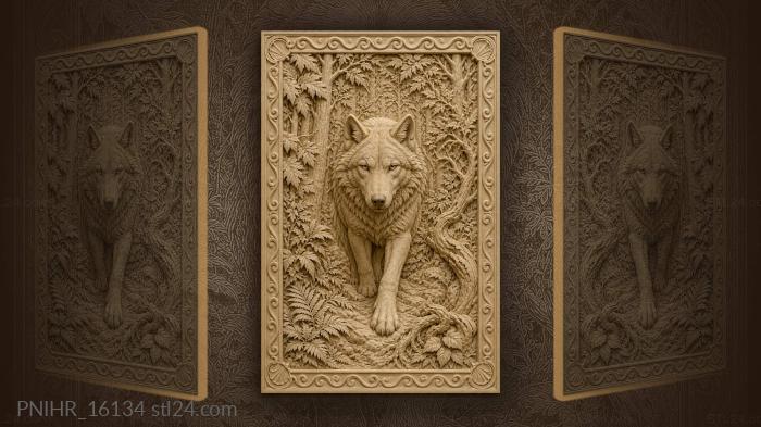 Thick woods closing around the grey beast 3d STL model