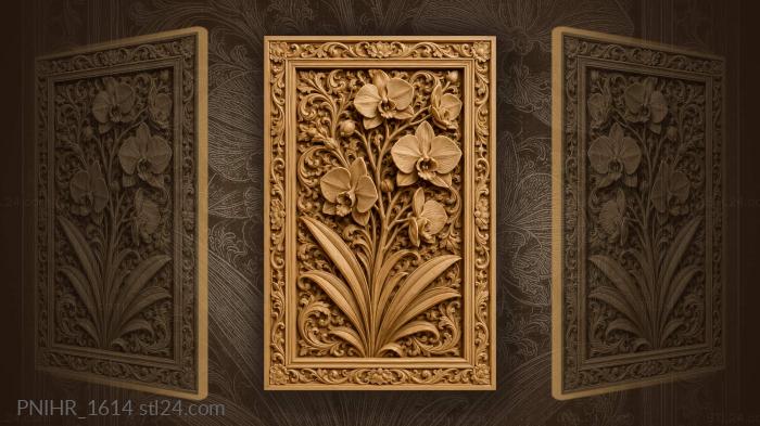 Blooming orchid floral garden beauty 3d STL model