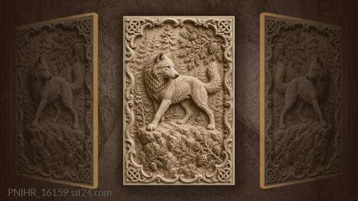 Raised tail on a pine cliff 3d STL model