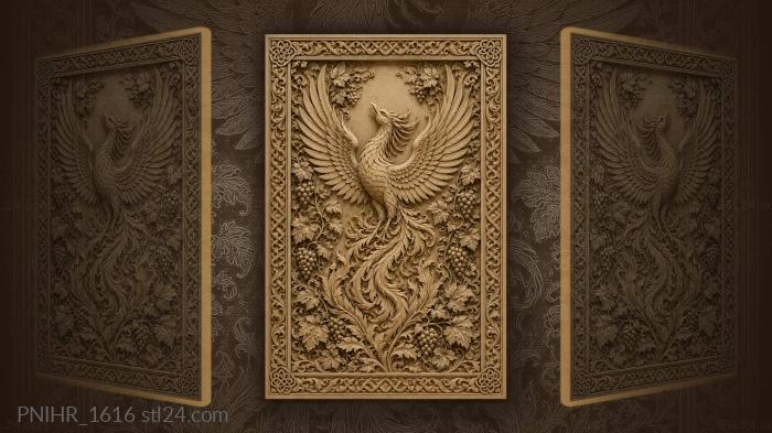 Phoenix above the grape vines 3d STL model