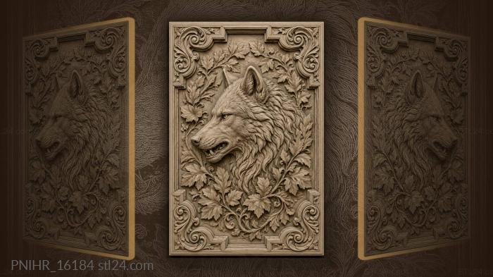 Grey hunter in twisting vines 3d STL model