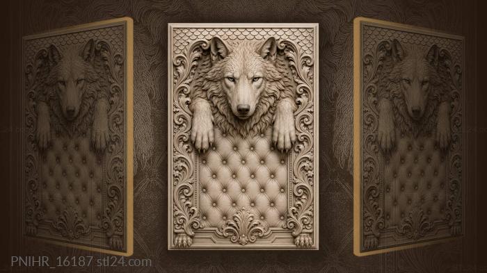 Muzzle above a tufted field 3d STL model