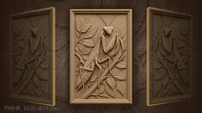 Praying mantis poised for action 3d STL model