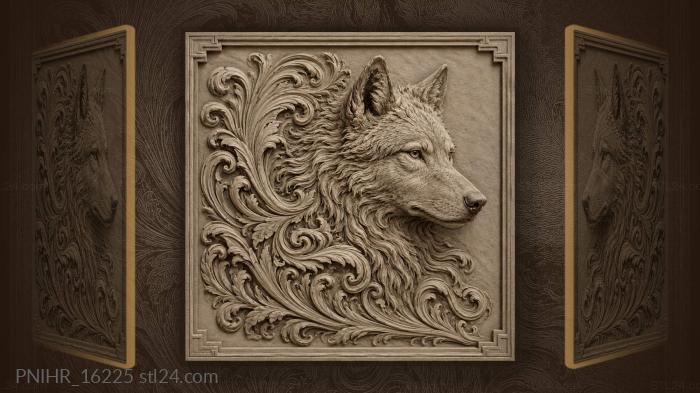 Swirls behind the grey predator shoulder 3d STL model