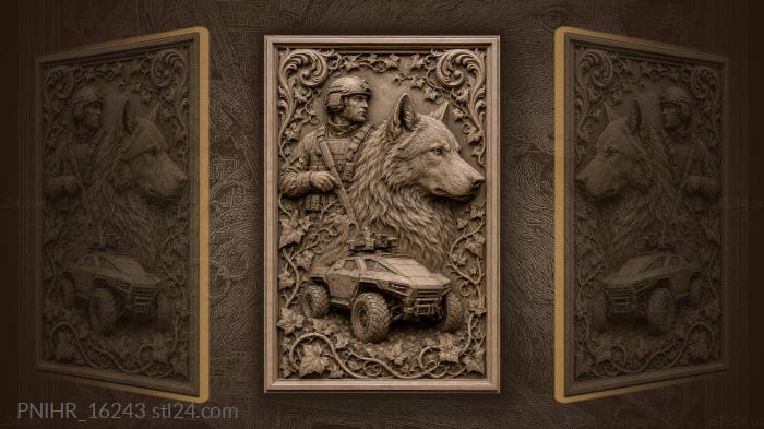 Wolf soldier future military transport 3d STL model
