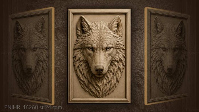 Sharp angled planes of a wolf 3d STL model