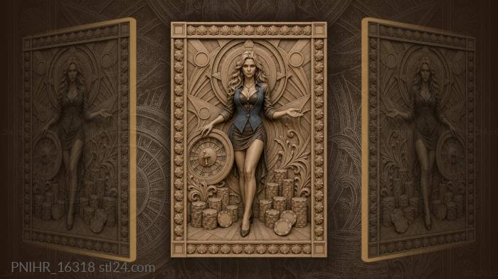 Lady luck and casino wealth 3d STL model