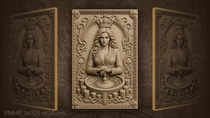 Crown above the roulette wheel 3d STL model