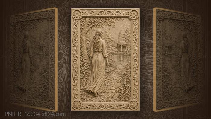 Autumn walk to distant pavilion 3d STL model