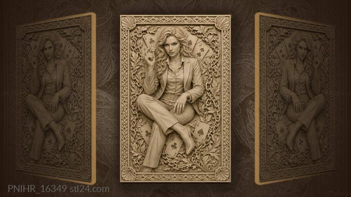 Chip between two fingers amid chains 3d STL model