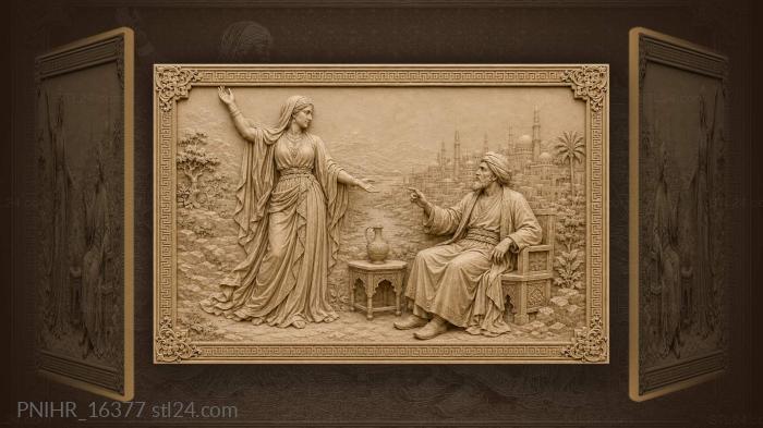 Eastern meeting by the river 3d STL model