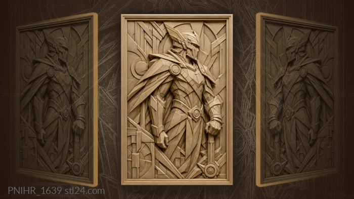 Abstract warrior dynamic geometric design 3d STL model
