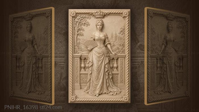 Fan and balustrade before the park 3d STL model