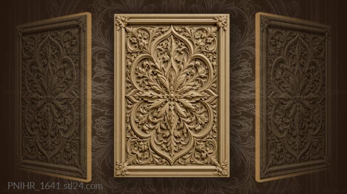 Leaf rays crossed by curved arches 3d STL model