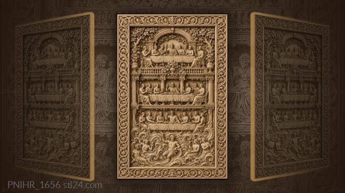 Feast spread over three tiers 3d STL model