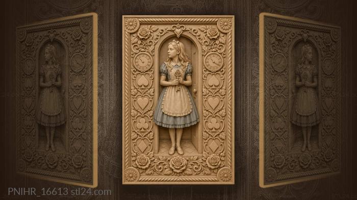 Keeper of the key in doorway · Alice 3d STL model